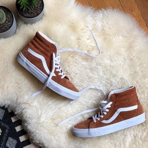 Vans Sk8-Hi Brown Suede High Top Sneakers sz 10